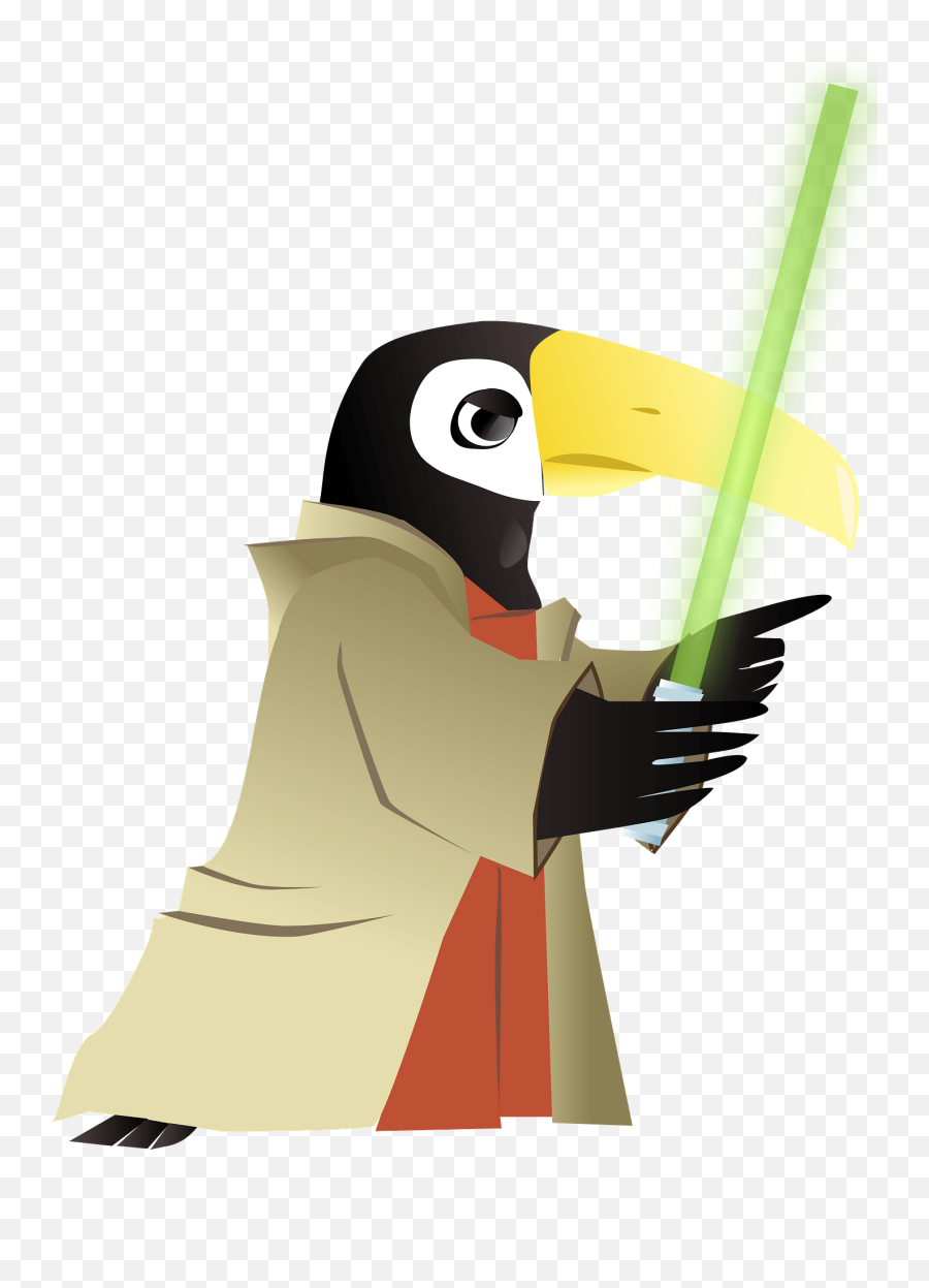 Toucan Jedi Clipart Free Download Transparent Png Creazilla - Jedi Emoji,Star Wars Emoticons Download
