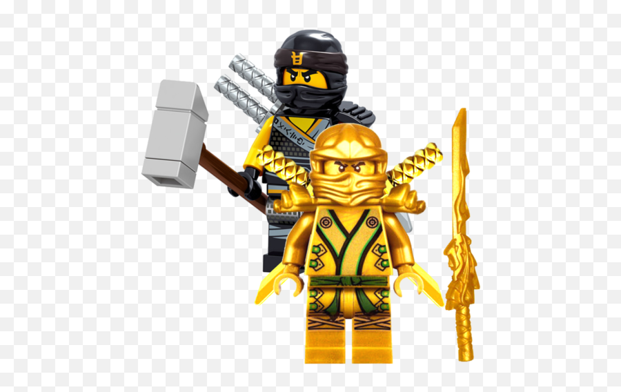 Lego Ninjago Set Zane Cole Nya Kai Jay Golden Lloyd Wu Garmadon Harumi Samurai X - Gouden Lloyd Ninjago Emoji,Mjolnir Facebook Emoticon