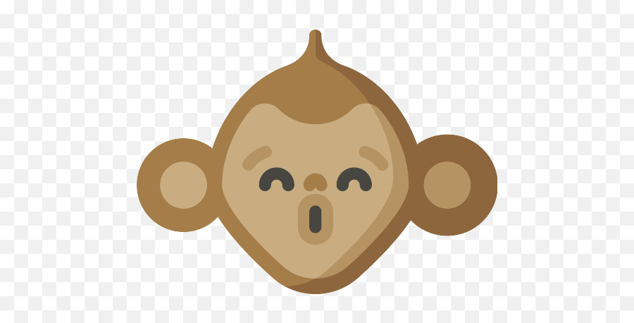 Monkey Facing Left Vector Svg Icon - Png Repo Free Png Icons Happy Emoji,Pictures Of Cute Emojis Of Alot Of Monkeys