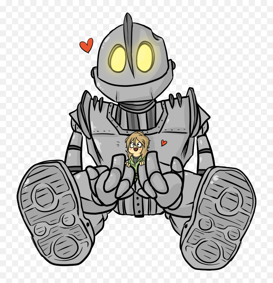 Drawing The Iron Giant - Iron Giant Cute Clipart Emoji,Iron Giant Emotions