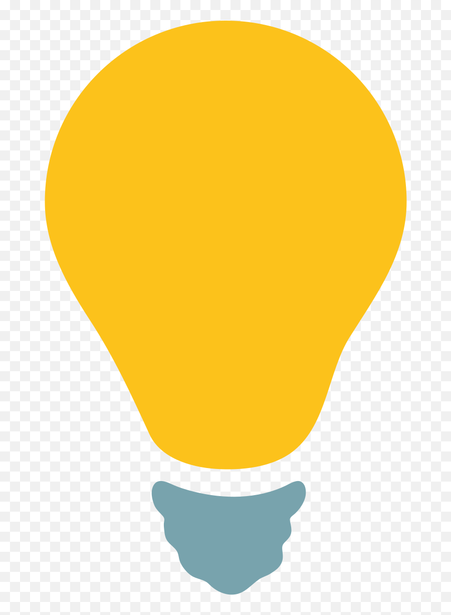 Light Bulb Symbol Copy And Paste Text Symbols - Light Bulb Flat Design Png Emoji,Question Mark Emoticon For Powerpoint