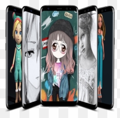 Learn To Draw Cute Girls U2013 Apps On Google Play - Smartphone Emoji,Princess Emoji Curly Hair