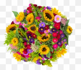 Colorful Bouquet With Various Flowers - Happy Belated Birthday Team Emoji,Valentine Flowers Emotion Icon