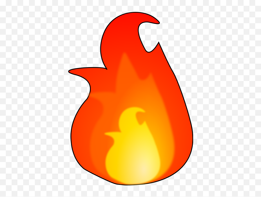 Fire Flame - Clip Art Emoji,Cartoon Transparent Background Fire Flame Emoji
