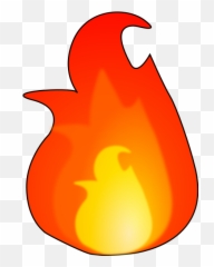 Fire Flame - Clip Art Emoji,Cartoon Transparent Background Fire Flame Emoji