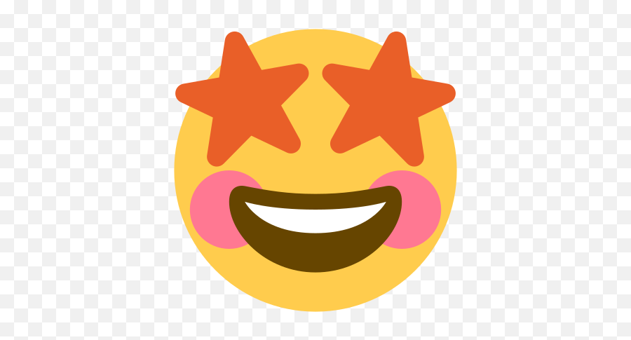 Struck - Star Eys Emoji Transparent,Starstruck Emoji