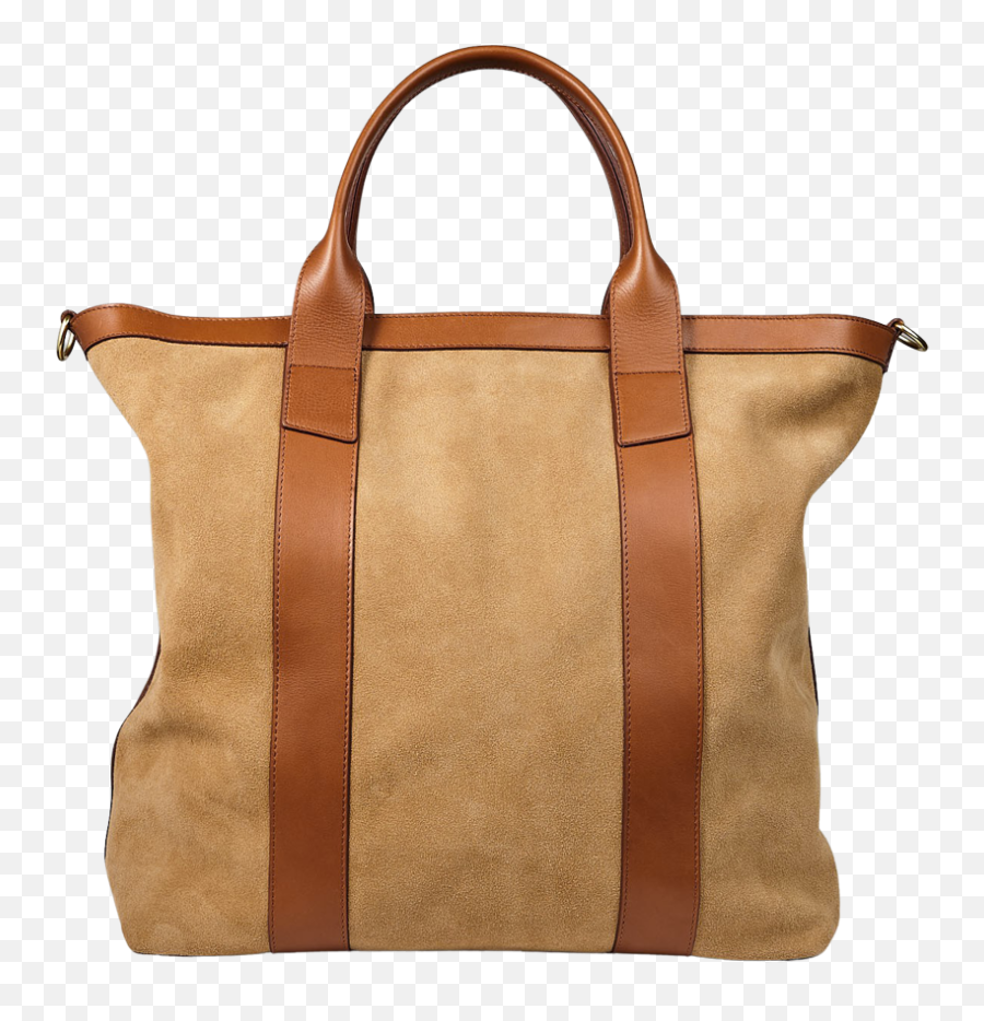 Sand Suede Cognac Leather Tall Tote Emoji,Cloth Totes Bags Emotion