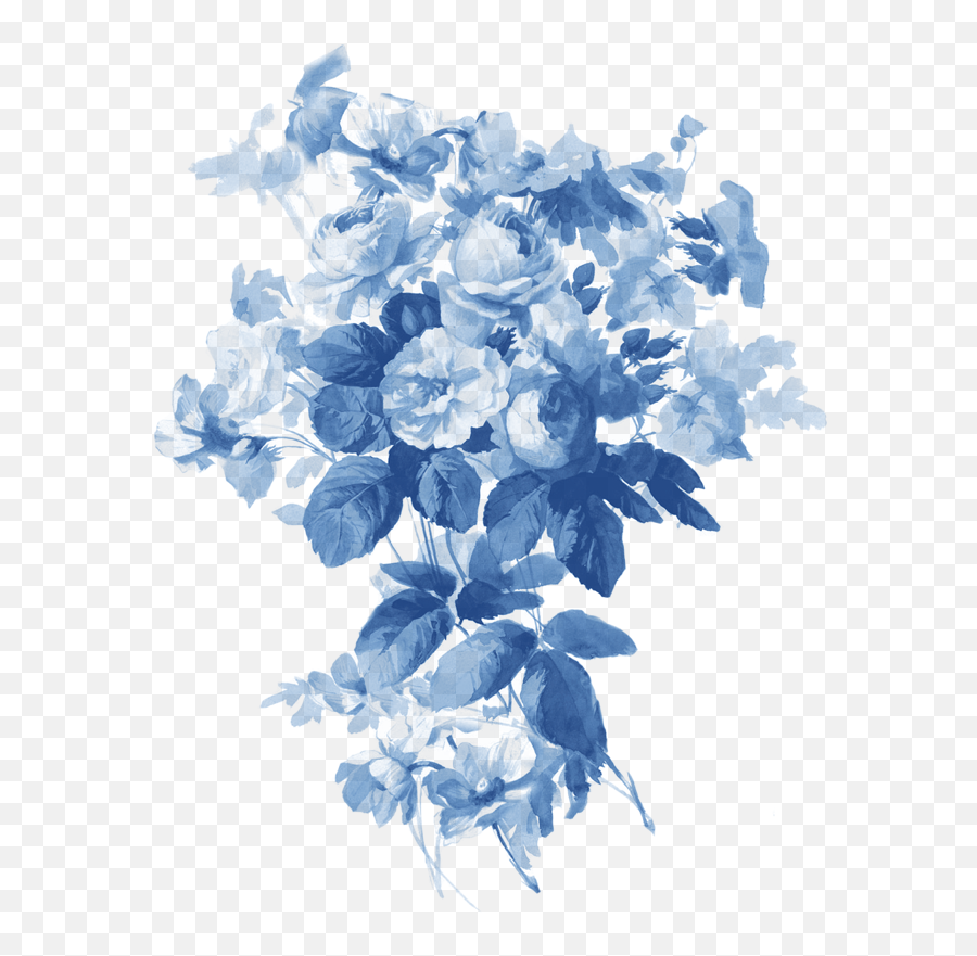 Grey Wallpaper Blue China Rose Hue - Flower Blue Watercolor Emoji,Hispanica Emoji