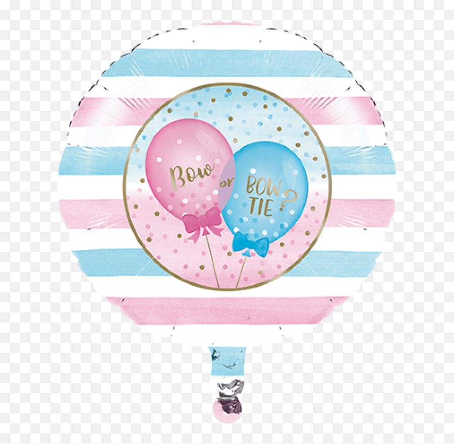 45cm Gender Reveal Balloons Bow Or Bow - Revelacion De Sexo Con Pollitos Emoji,Emoticons Party Supplies