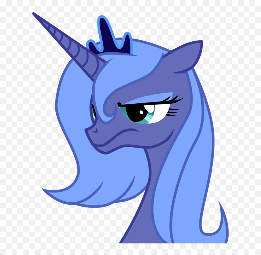 Durger Disappoint Female Mare Pony Princess Luna Emoji,Disappointed Emoticon Girl