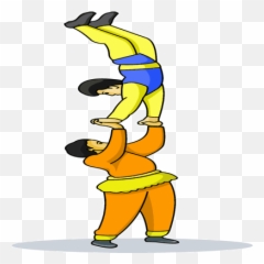 Acrobat Clipart - Clip Art Library Emoji,Acrobat Emoji