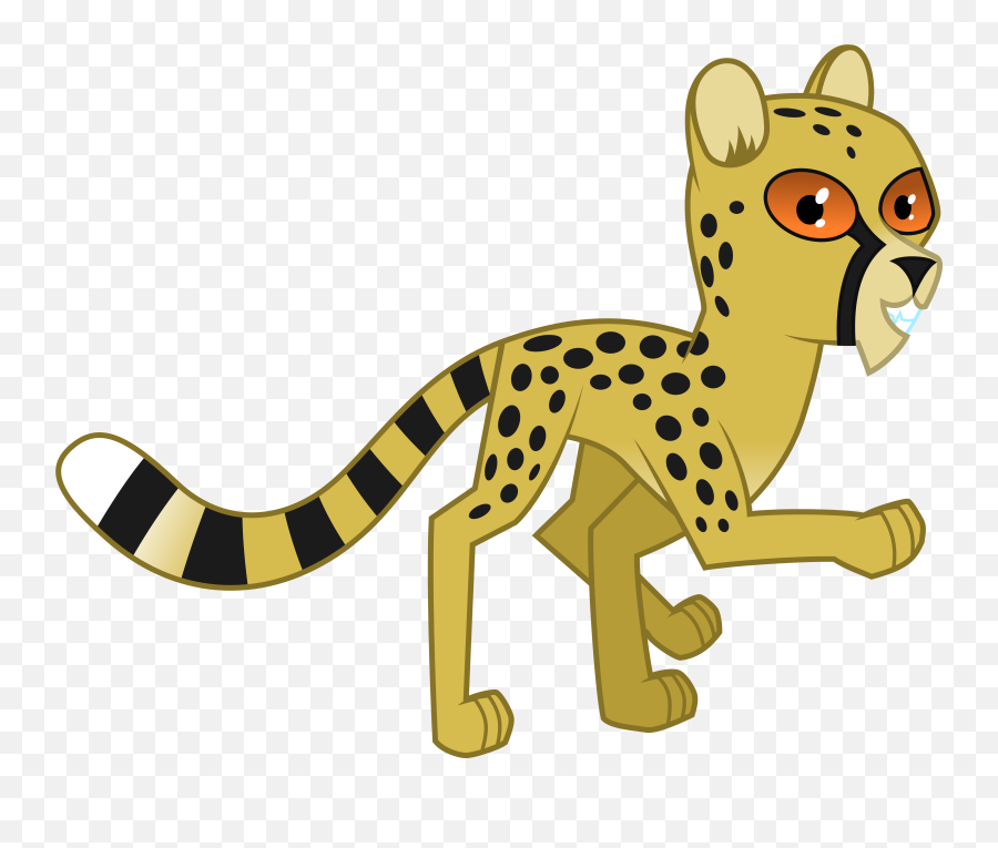 Footprint Clipart Cheetah Footprint - My Little Pony Cheetah Pony Emoji,Cheetah Tiger Alligator Emoji