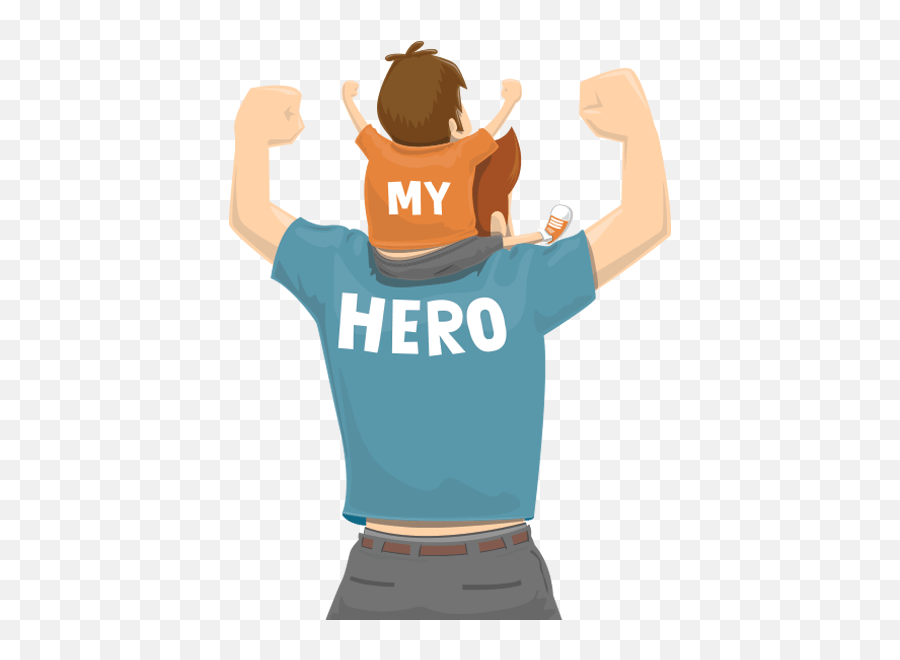 Download Free Png My Hero Fathers Day Png 42538 - Free Fathers Day Png File Emoji,Fathers Day Emoji