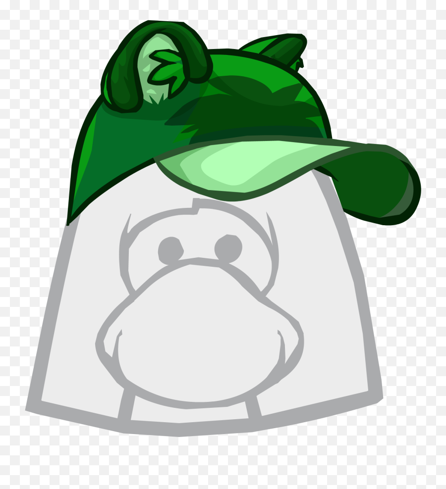 Green Raccoon Hat Club Penguin Wiki Fandom - Club Penguin The Electric Emoji,Unicorn Emoji Hat