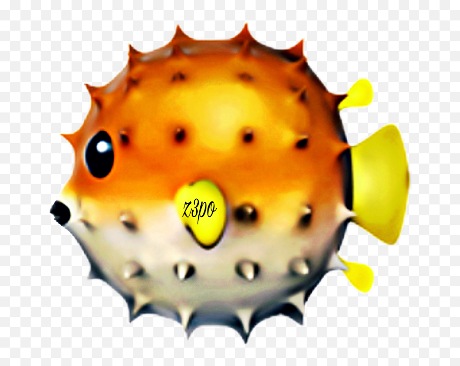 Puffer Fish Emoji Transparent Png Image - Fish Eemoji Png,Fish Emoji