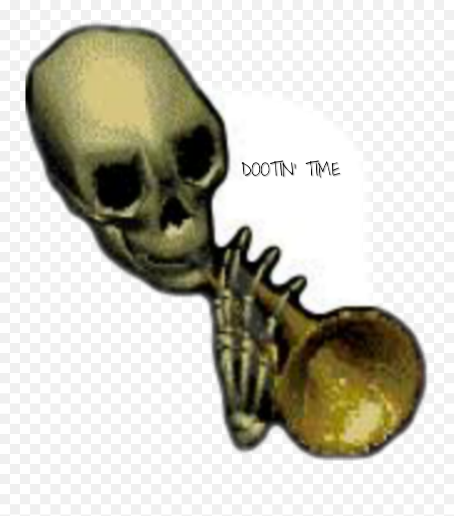 Doot Skeleton Challenge Sticker - Doot Skeleton Transparent Png Emoji,Doot Doot Emoji