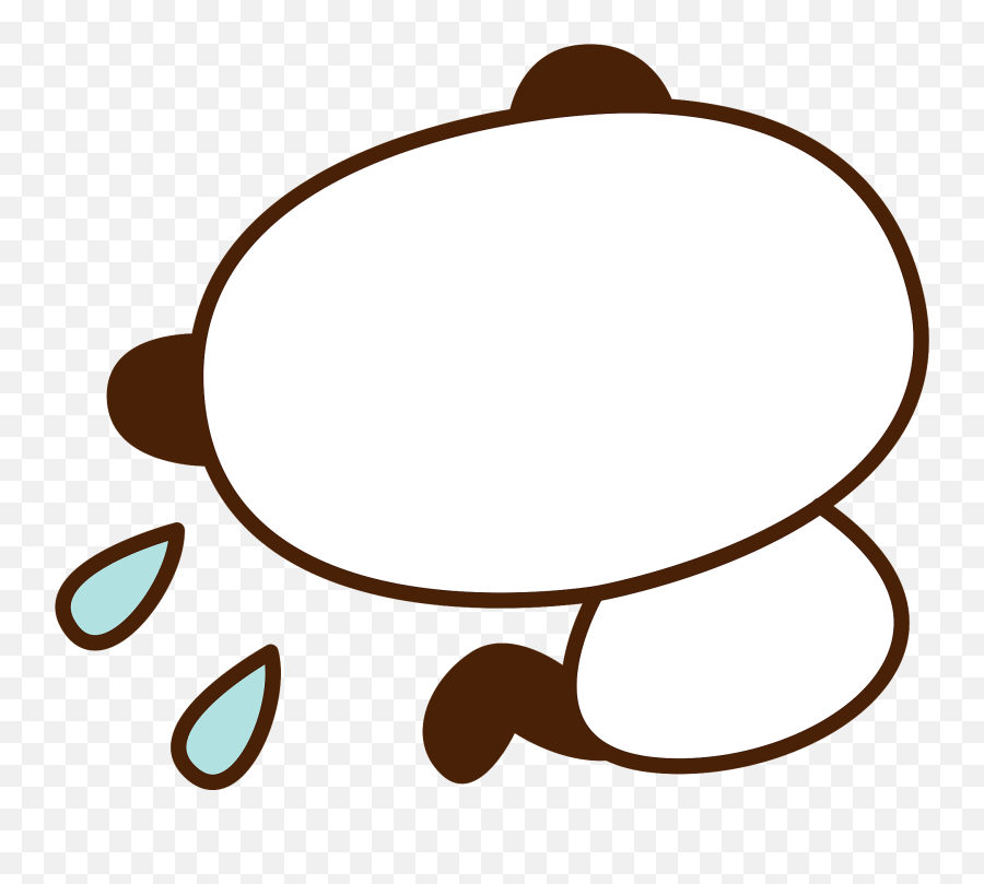 Depressed Giant Panda Clipart Free Download Transparent - Dot Emoji,Panda Emoji Text