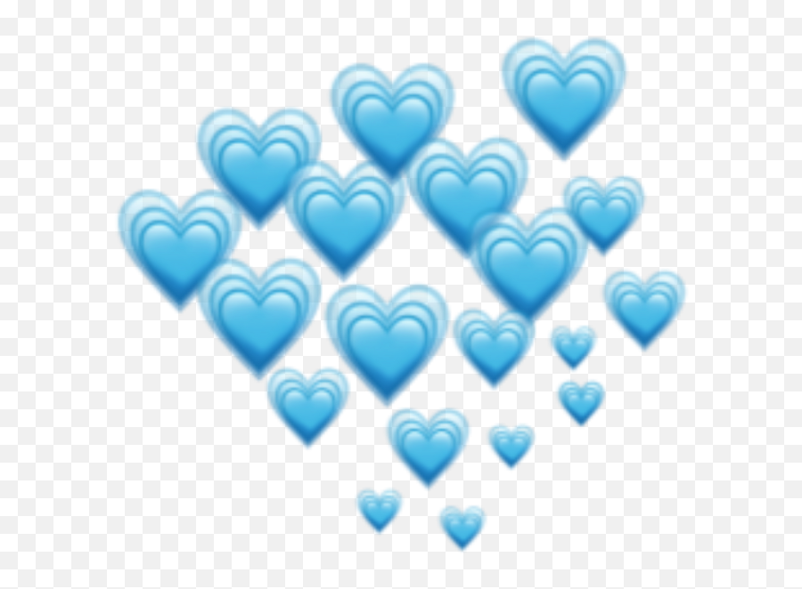 Download Blue Hearts Heart Emoji Emojis - Baby Blue Heart Emoji,Heart Emojis