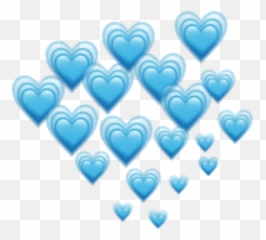 Download Blue Hearts Heart Emoji Emojis - Baby Blue Heart Emoji,Heart Emojis