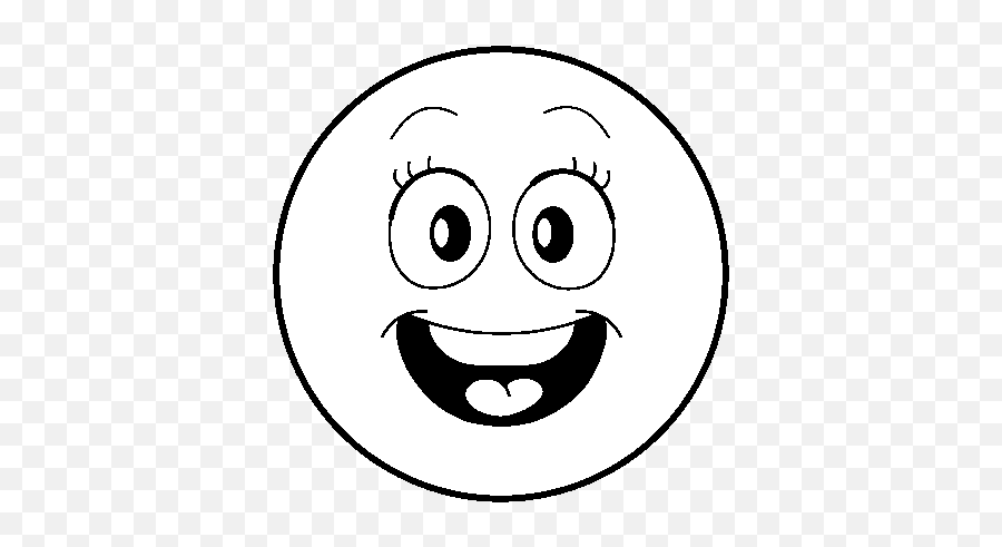 Desenho De Smiley Para Colorir - Drawing Emoji,Emojis Para Colorear