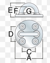 95 Mm Round Padeye Harken Marine - Dot Emoji,Marine Emoticon