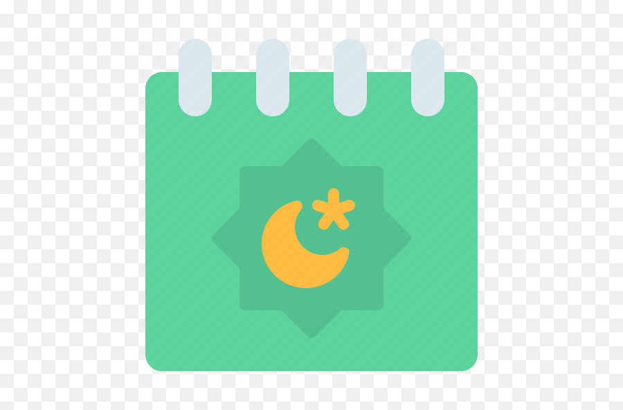 Calendar Date Eid Mubarak Islam Islamic New Year Ramadan Icon - Download On Iconfinder Horizontal Emoji,Eid Emoji