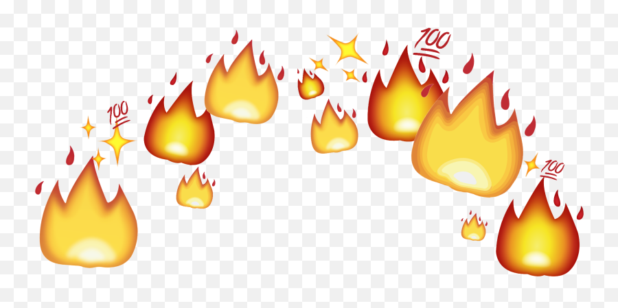 Crown Memezasf Fire Heartcrown Sticker - Emoji,Fire Emoji