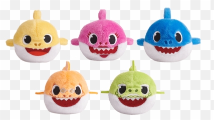 Baby Shark Beanie Mini Plush Set Of 5 - Baby Shark Plush Emoji,Peluches De Emoticons