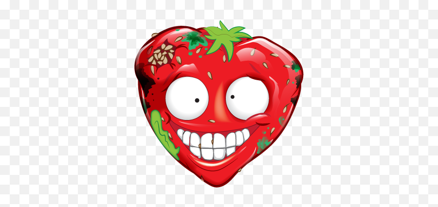 Sour Strawberry - Grossery Gang Strawberry Emoji,Sloppy Kisses Emoticons
