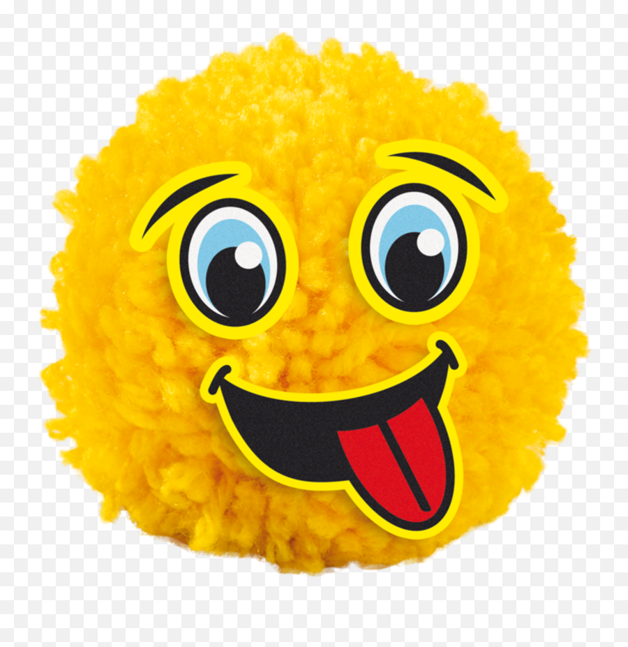 Ses Creative Pom Pom Emoticons - Smiley Creative Emoji,Pom Pom Emoji