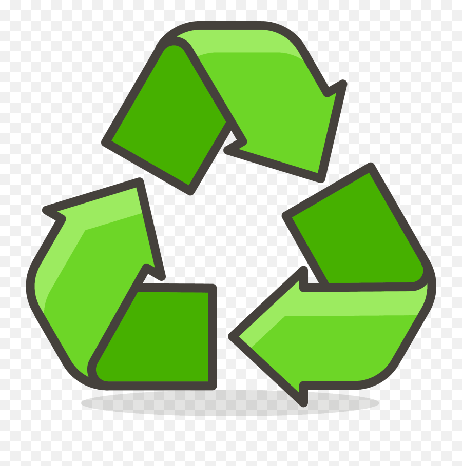 Recycling Symbol Emoji Clipart - Recycling Logo For Kids,Green Check Emoji