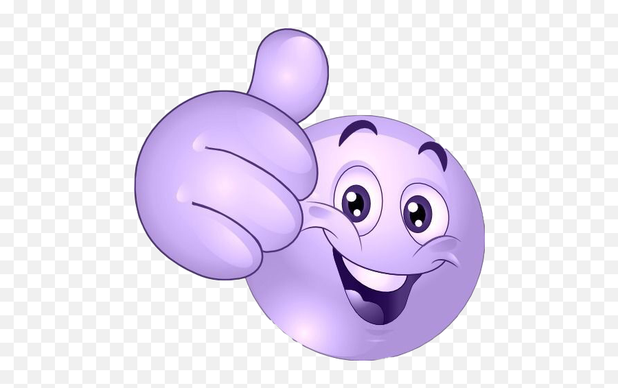 Thumbsup Emoji Purple Sticker - Thumbs Up Emoji Png,Purple Bird Emoticon Facebook