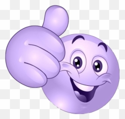 Thumbsup Emoji Purple Sticker - Thumbs Up Emoji Png,Purple Bird Emoticon Facebook
