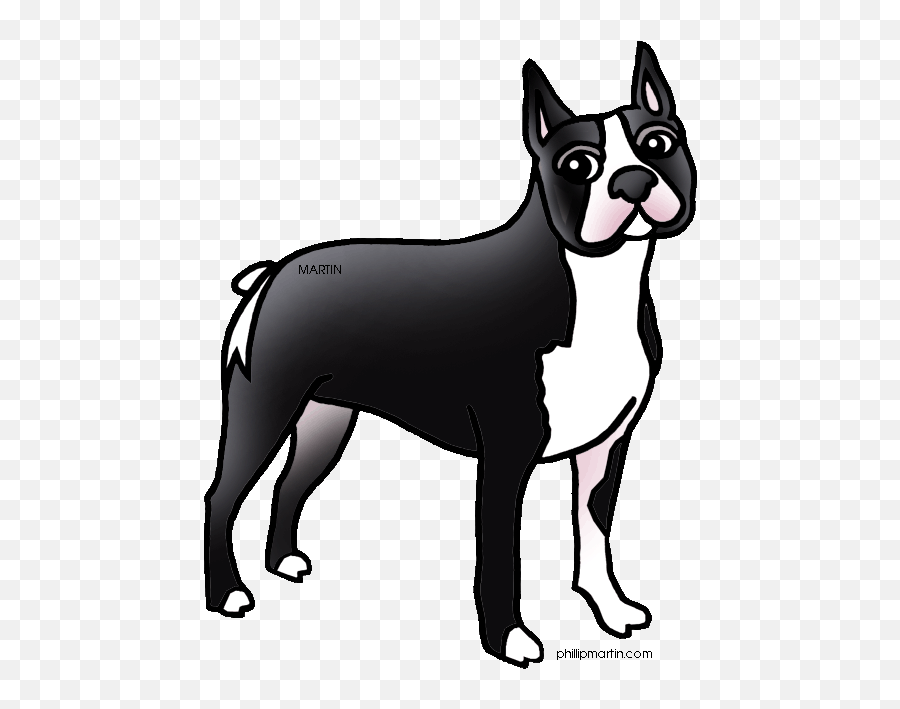 Clipart Panda - Free Clipart Images Black And White Dog Cartoon Boston Terrier Emoji,Boston Terrier Emoticons