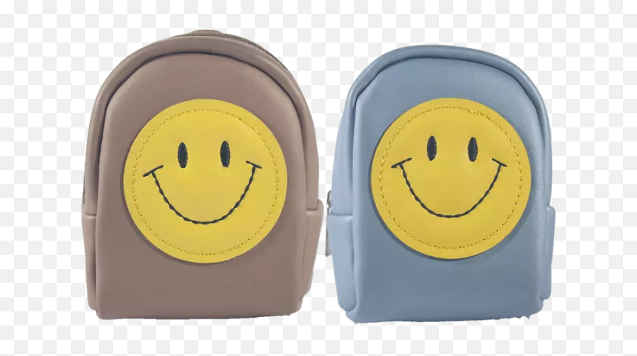 Girls Mini Pu Leather Coin Bag Wallet - Happy Emoji,Emoticon Movie Game Quiz/ Purse Lipstick