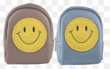 Girls Mini Pu Leather Coin Bag Wallet - Happy Emoji,Emoticon Movie Game Quiz/ Purse Lipstick
