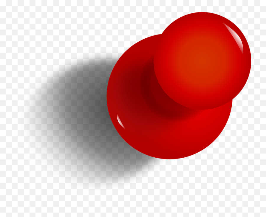 Drawing Pin Tack Thumbtack Red - Push Pin Png Emoji,Pushpin Emoji