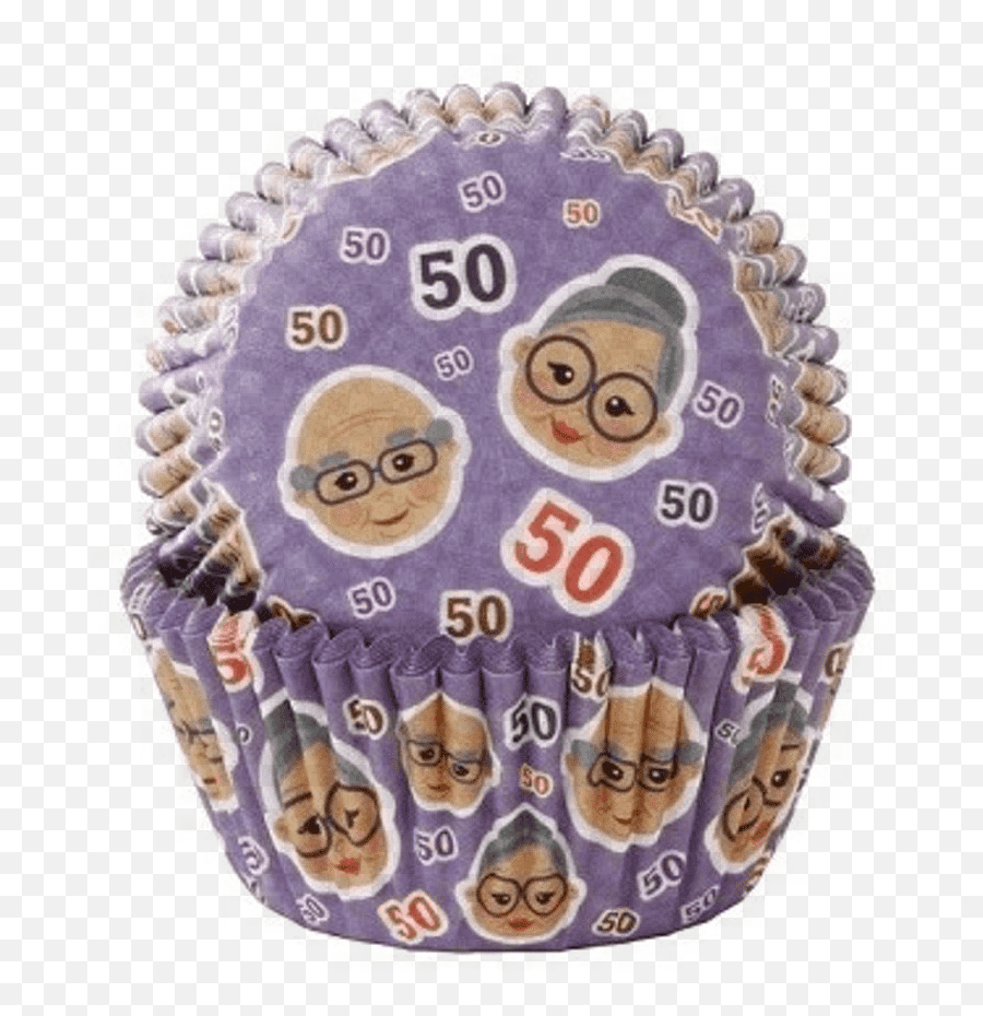 Cupcake Cups 50e Verjaardag 50 Stuks - Dessert Emoji,Emoji Cupcake Liners