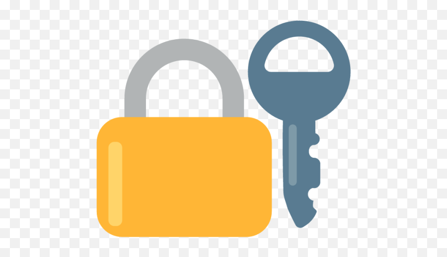 Locked With Emoji - Emoji Lock And Key Png,Data Security With Emojis