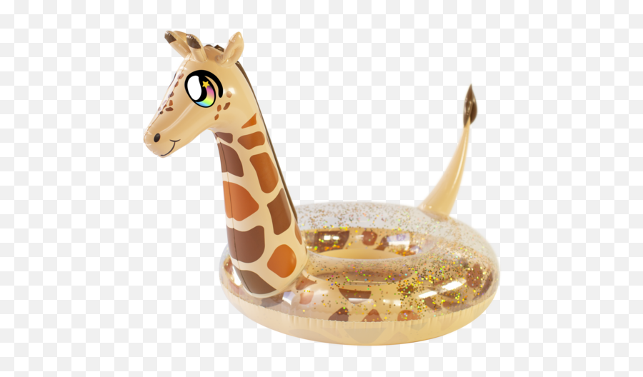 Giraffe Head Png - Pool Candy Giraffe Floatie 4207396 Giraffe Pool Float Glitter Emoji,Emoji Float Toys