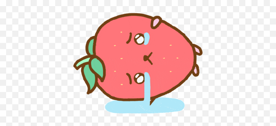 Loudly Crying Depressing Sticker - Loudly Crying Crying Animated Strawberry Gif Transparent Background Emoji,Loudly Crying Emoji