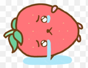 Loudly Crying Depressing Sticker - Loudly Crying Crying Animated Strawberry Gif Transparent Background Emoji,Loudly Crying Emoji