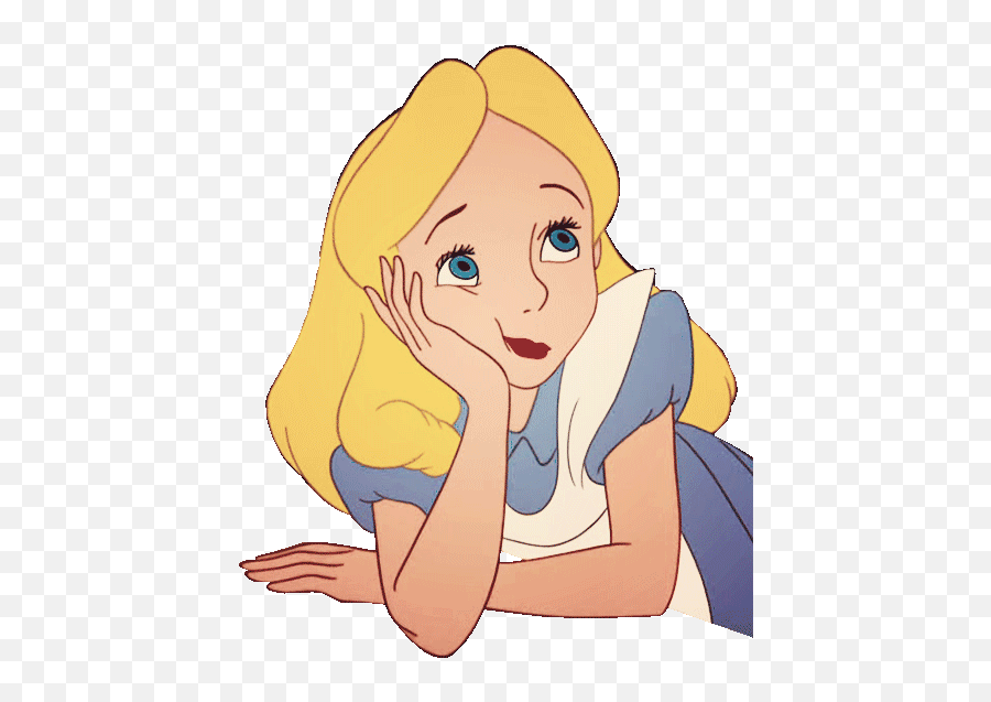 Getting Rid Of Sadness - Cloud Nine Alice And Wonderland Bored Emoji,Animated Gif Emotions