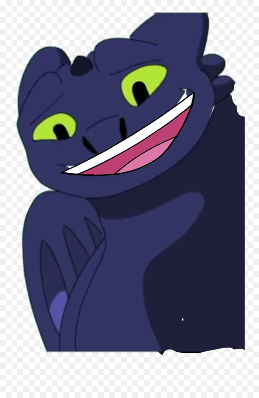 Toothless Smileingnight Sticker By Henry Presley - Fictional Character Emoji,Toothless Smile Emoticon