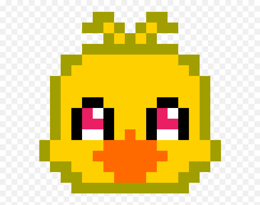 Pixilart - Chica 8bit Head By Anonymous Danganronpa Pixel Art Mahiru Emoji,Emoticon 8 Bit