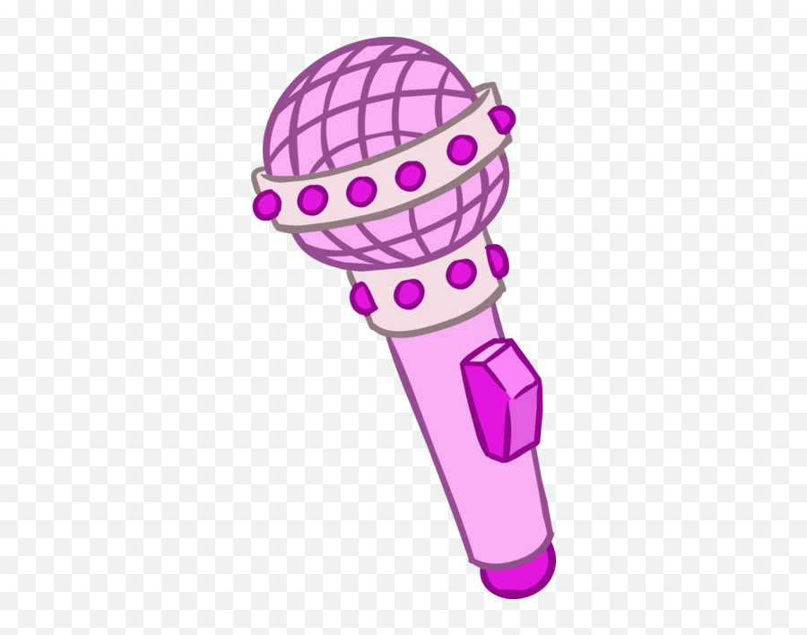 Pink Microphone - Microphone Cartoon Clipart Emoji,Microphone Emoji Transparent