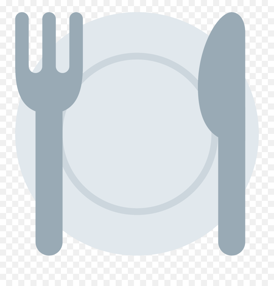 Knife And Fork With A Plate Emoji,Fork Knife Emoticon