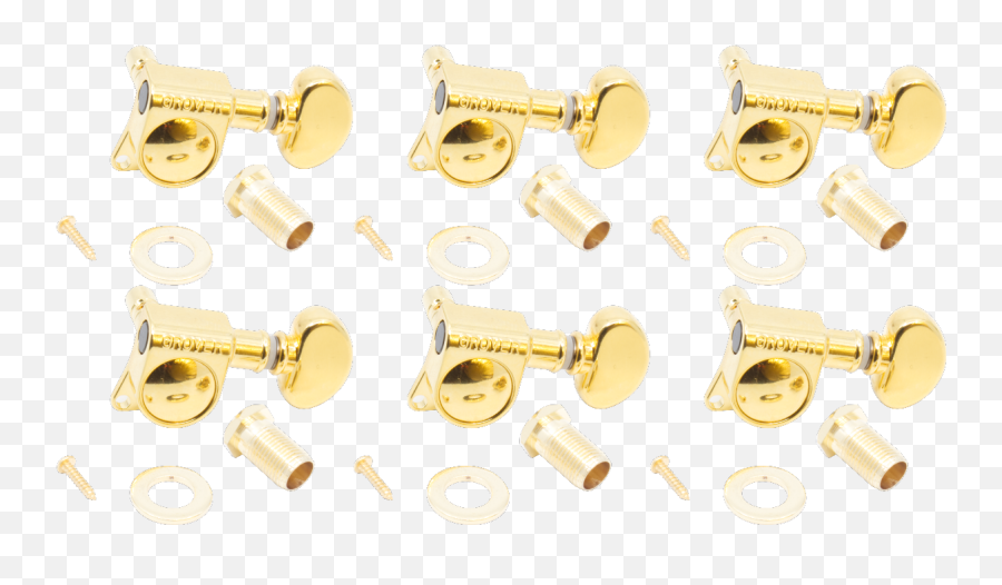 Grover Locking Tuners Mini 181 Gear Ratio 6 In Line Gold Emoji,Emoji 6-strings Guitar