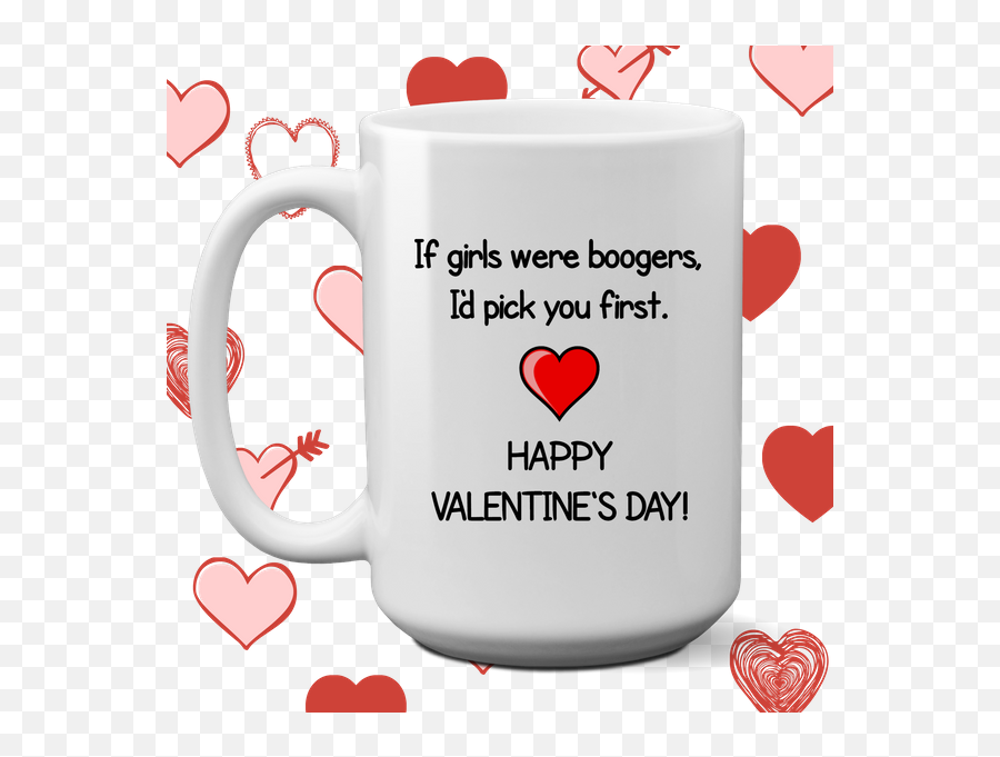If Girls Were Boogers Valentineu0027s Day Coffee Mug Couples Emoji,Glass Case Of Emotion Beer