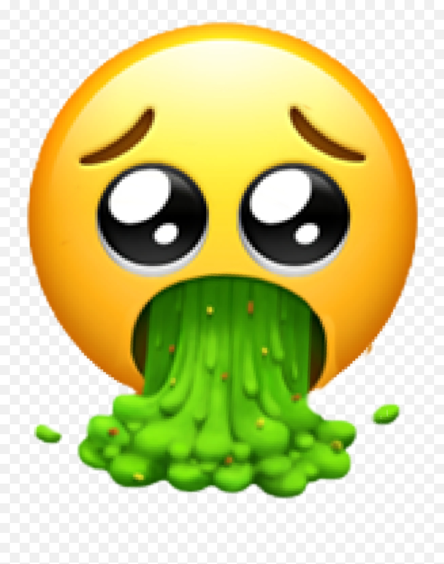 Cute Vomiting The Sticker - Peace Sign Crying Emoji,Vomitting Emoji